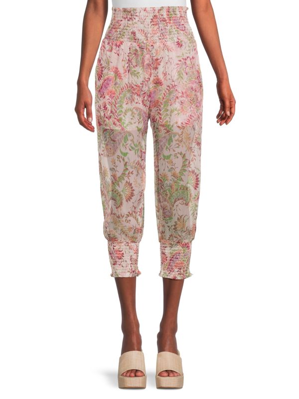 MISA Los Angeles ?Lourdes Paisley Tapered Pants